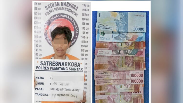 Tersangka AF dan barang bukti sudah diamankan di Sat Resnarkoba Polres Siantar