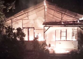 Satu Unit Rumah di Nagori Maligas Bayu Terbakar
