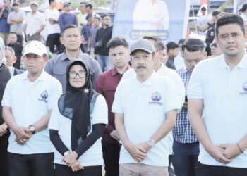 dr Susanti Hadiri Pembukaan Turnamen Sepakbola Korpri 2024 Antar Kabupaten/Kota Se-Sumut di Samosir