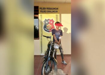 pelaku Curanmor, AP alias Gino dan barang bukti