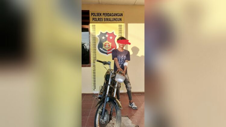 pelaku Curanmor, AP alias Gino dan barang bukti