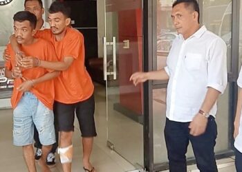 Dua bandar narkoba jaringan internasional Malaysia yang diringkus polisi. (Foto Ist)