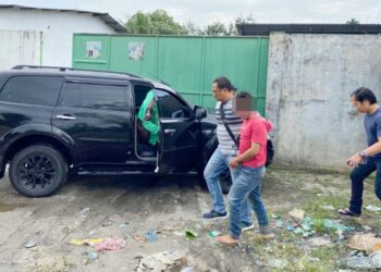 Pelaku curanmor, HS saat ditangkap Tim Opsnal Polres Siantar