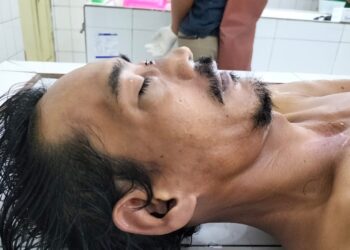 jenajah sepeda motor Honda Spacy BK 2277 YAY dititipkan diruangan jenajah RSUD dr Djasamen Saragih Kota Sianțar