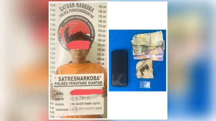 Tersangka FS dan barang bukti