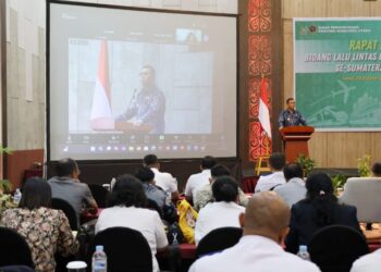 Pjs Bupati Toba, Dr. Agustinus Panjaitan Rakor Bidang Lalu Lintas dan Angkutan Jalan (LLAJ) se-Sumut