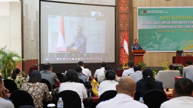 Pjs Bupati Toba, Dr. Agustinus Panjaitan Rakor Bidang Lalu Lintas dan Angkutan Jalan (LLAJ) se-Sumut