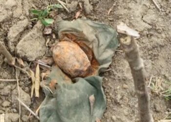 Granat saat masih di TKP