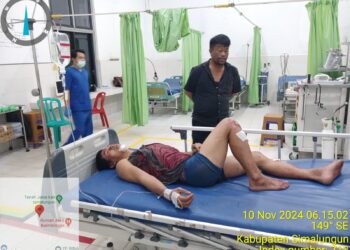 Pelaku Curanmor, Juanda kondisi babak belur dibawa ke RS Balimbingan