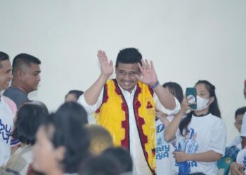 Bobby Nasution di Pulau Nias. (Foto Ist)