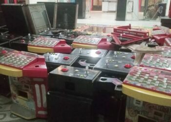 Polda Sumut Amankan Puluhan Jenis Mesin Judi di Hamparan Perak