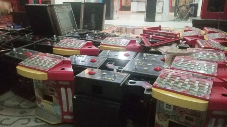 Polda Sumut Amankan Puluhan Jenis Mesin Judi di Hamparan Perak