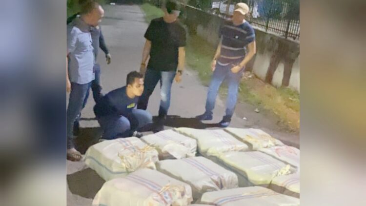 Penangkapan ganja 272 Kg di Langkat beserta pelaku. (Foto Ist)