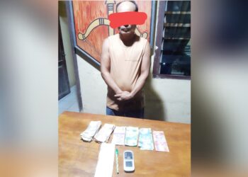 Pelaku Judi Hongkong, Ferdian Situmeang dan barang bukti