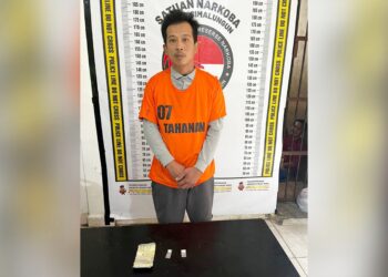 Pengedar Shabu, Erwin dan barang bukti