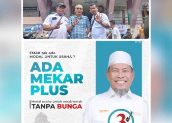 Ketua Umum Re-Born Mester Harahap bersama Siswarno dan Paslon Wali Kota Medan, Hidayatullah-Yasyir Ridho Loebis (HIRO). (Foto Ist)