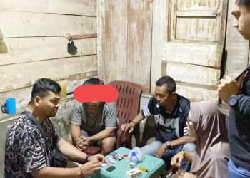 Tersangka YE alias Yusup saat ditangkap