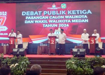 KPU Medan Sukses Gelar Debat ke Tiga Pilwakot Tahun 2024