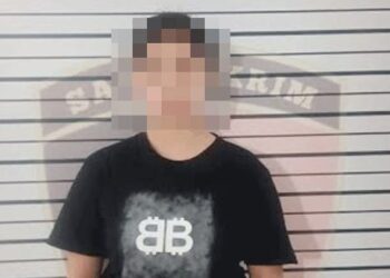 Pelaku pencurian sepeda motor seorang remaja putri yang ditangkap Polsek Medan Barat. (Foto Ist)
