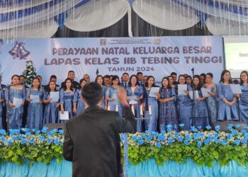 Keluarga Besar Lapas Tebing Tinggi Gelar Perayaan Natal Tahun 2024