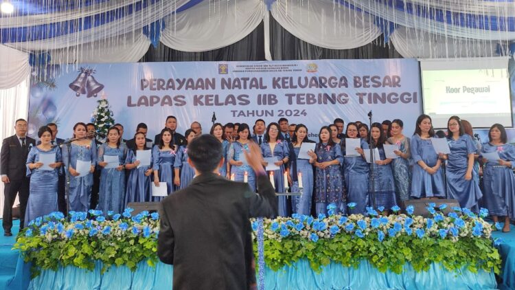 Keluarga Besar Lapas Tebing Tinggi Gelar Perayaan Natal Tahun 2024