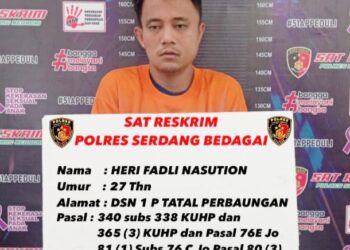 Tersangka utama, Herli Fadli Nasution alias Nanang. (Foto Ist)