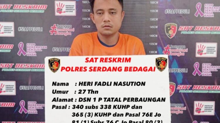 Tersangka utama, Herli Fadli Nasution alias Nanang. (Foto Ist)