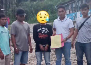 Tersangka cabul Iwan Nainggolan saat ditangkap