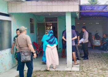 Personil Polsek Sianțar Martoba Cek TKP