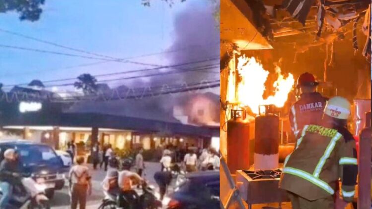 Chanthaburi Thai Cuisine terbakar. (Foto Ist)