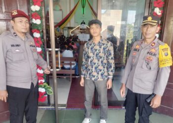Polres Tanjung Balai Laksanakan Pengamanan Ibadah Perayaan Tahun Baru 2025