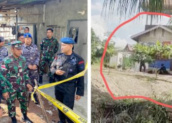 Tim Jibom Composit Gegana Brimob Polda Sumut AIPTU Bambang Sudirmanto S.H bersama anggota saat Disposal Rudal di Pulau Beswesen