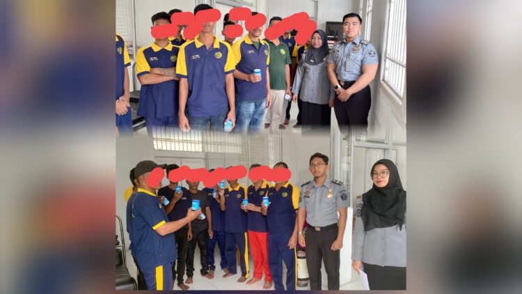 Lapas TBA Test Urine 13 WBP yang Ikuti Program Integrasi