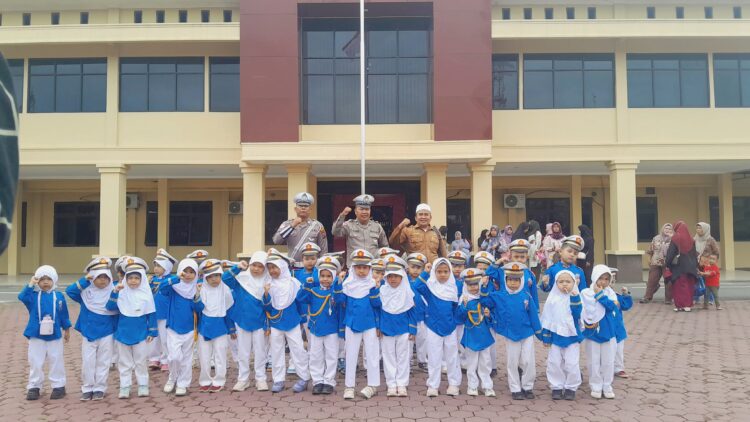 Sat Lantas Polres Tanjung Balai Terima Kunjungan Murid TK Yayasan Pendidikan  Tarbiyatul Aulad Al Huda