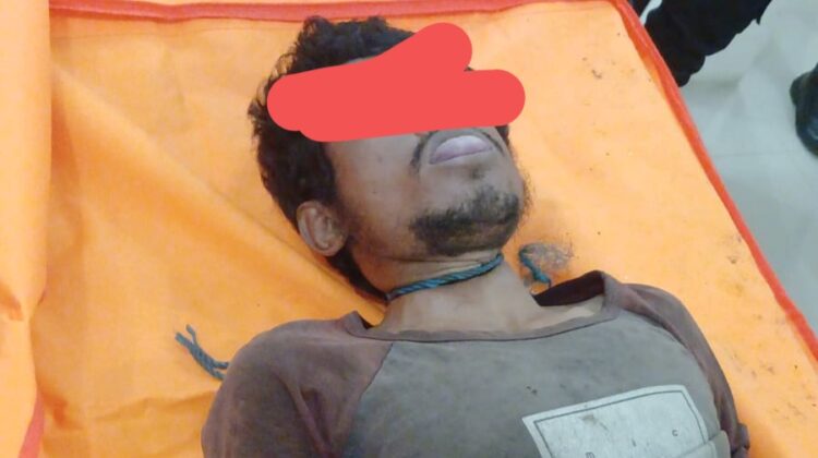 Jenajah tanpa identitas (Mr X) diruangan jenajah RS Bhayangkari Kota Tebing Tinggi