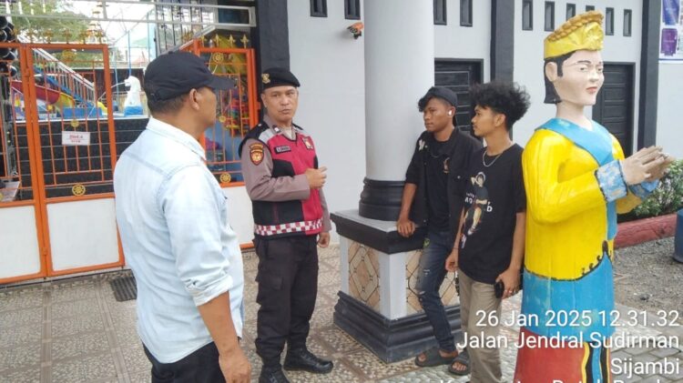 Polres Tanjung Balai melaksanakan pengamanan tempat wisata