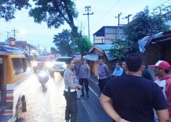 Personil Polres Siantar Bantu Back Up Polda Sumut Gerebek Narkoba di Kampung Bajigur