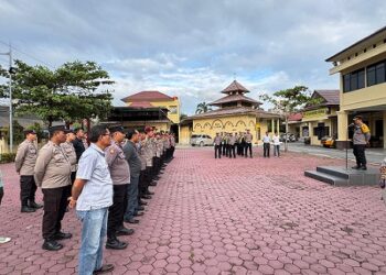 Wakapolres Tanjung Balai Kompol M.P. Pardede, S.H pimpin Apel Kesiapan Pengamanan Tahun Baru Imlek 2576 Kongzili Tahun 2025