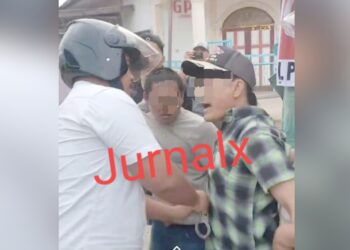 kedua tersangka MM dan BPP alias P saat ditangkap Tim Unit 1 Satuan ResNarkoba Polres Pematangsiantar
