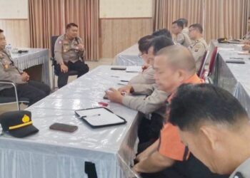 Kapolres Simalungun AKBP Choky Sentosa Meliala, S.I.K., S.H., M.Hk Ikuti Taklimat Awal Audit Kinerja Irwasda Polda Sumut Secara Virtual