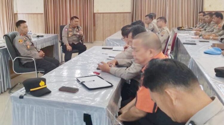 Kapolres Simalungun AKBP Choky Sentosa Meliala, S.I.K., S.H., M.Hk Ikuti Taklimat Awal Audit Kinerja Irwasda Polda Sumut Secara Virtual