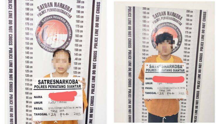 Sepasang kekasih, FB dan SO br. S beserta barang bukti diamankan di Sat Resnarkoba Polres Pematangsiantar