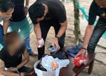 Pelaku RA alis Mincek saat ditangkap