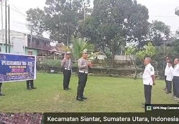 Kepala Satuan Lalulintas (Kasat) Lantas Polres Simalungun AKP Jonni Fatiaro H Sinaga, SH memberikan himbauan kepada pegawai Dinas PU UPTD PSDA Kabupaten Simalungun