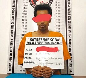 Tersangka MAH beserta barang bukti sudah diamankan di Sat Resnarkoba Polres Pematangsiantar