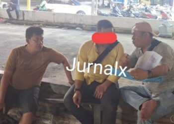 Kanit Jatanras IPDA Ricardo Rajagukguk S.Sos bersama tim saat mengamankan tersangka HPA di Kota Medan
