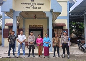 Polres Tanjung Balai Hadirkan Personil di Setiap Gereja