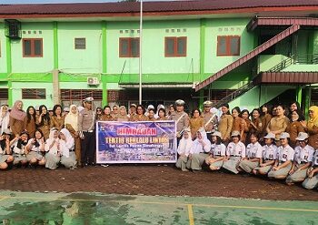 Sat Lantas Polres Simalungun Sosialisasi Operasi Keselamatan Toba 2025 di SMK Negeri 3 Pematangsiantar