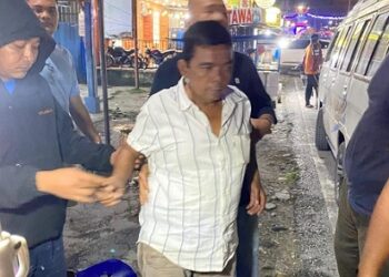 AL DPO Tersangka Korupsi Stadion Madina ditangkap di Tarutung. (Foto Ist)
