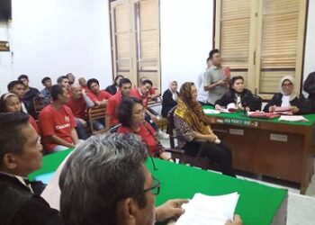 Sidang kasus Erika boru Siringringo yang melibatkan Doris bersama Riris. (Foto Ist)